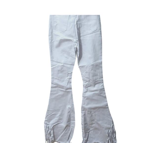 Ladies Swank A Posh Ripped Distressed white Jeans - Picture 2 of 7